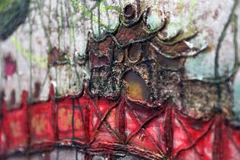 Một số tác phẩm có trong buổi trưng bày của nghệ sĩ N.R. Deniale - phu nhân ngài Đại sứ Vương quốc Maroc.