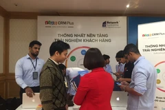 Gian hàng quốc tế tại sự kiện VSMCamp 2018, ngày 23/11. (Ảnh: PV/Vietnam+)