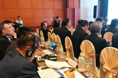 Hơn 200 đại biểu tham dự Hội nghị trao đổi hợp tác xúc tiến đầu tư, du lịch giữa Hà Nội và Nhật Bản, ngày 23/3. (Ảnh: PV/Vietnam+)