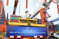 Khai trương Cảng quốc tế Lạch Huyện, ngày 13/5. (Ảnh:Jica)