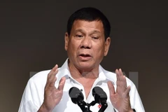 Tổng thống Philippines Rodrigo Duterte. (Nguồn: AFP/TTXVN)
