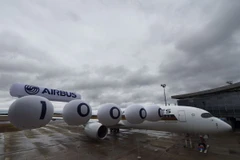 Máy bay của Tập đoàn Airbus tại Colomiers, Pháp ngày 14/10. (Nguồn: AFP/TTXVN)