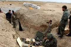 Binh sỹ Afghanistan trong chiến dịch truy quét phiến quân Taliban tại tỉnh Helmand. (Nguồn: EPA/TTXVN)