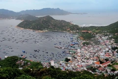 Một góc đảo Bình Ba, Khánh Hòa. (Ảnh: Quang Quyết/TTXVN)