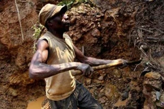 Công nhân mỏ ở Cộng hòa Dân chủ Congo. (Nguồn: AP)