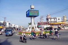 Một góc thị xã Ngã Bảy. (Nguồn: Báo Hậu Giang)