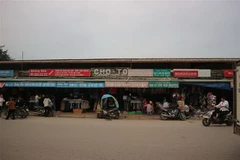 Chợ Tó (Uy Nỗ, Đông Anh, Hà Nội). (Ảnh: Mạnh Khánh/TTXVN)