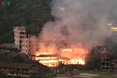 Hai nhà nghỉ homestay ở hồ Ba Bể cùng nhiều tài sản bị lửa thiêu rụi