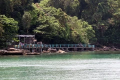 Lấn chiếm rừng mé biển khu vực Vườn Quốc gia Phú Quốc tại địa bàn ấp Gành Dầu, xã Gành Dầu (Phú Quốc) kinh doanh dịch vụ du lịch. (Ảnh: Lê Huy Hải/TTXVN)