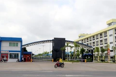 Công ty TNHH Golden Victory Việt Nam tại xã Nghĩa Minh, huyện Nghĩa Hưng, tỉnh Nam Định. (Ảnh: Nguyễn Lành/TTXVN)