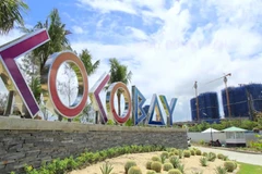 Lối vào dự án Cocobay Đà Nẵng. (Ảnh: Empire Group)