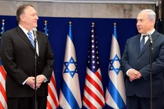 Thủ tướng Israel Benjamin Netanyahu (phải) và Ngoại trưởng Mỹ Mike Pompeo. (Nguồn: il.usembassy.gov)