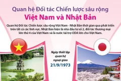 Quan hệ đối tác chiến lược sâu rộng Việt Nam-Nhật Bản.