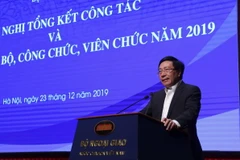 Phó Thủ tướng, Bộ trưởng Bộ Ngoại giao Phạm Bình Minh phát biểu kết luận. (Ảnh: Lâm Khánh/TTXVN)