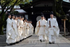 Đền Yasukuni là vấn đề nhạy cảm trong quan hệ giữa Nhật Bản với các nước láng giềng (Nguồn: TTXVN)