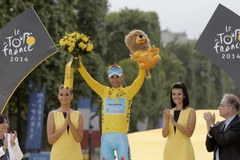 Tay đua người Italy Nibali đăng quang Tour de France 2014