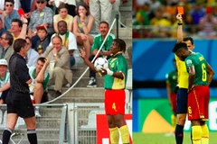 Alex Song nối tiếp "truyền thống nhận thẻ đỏ" của Cameroon