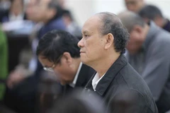 Bị cáo Trần Văn Minh (sinh năm 1955, cựu Chủ tịch UBND thành phố Đà Nẵng, giai đoạn từ năm 2006-2011) tại phiên tòa. (Ảnh: Doãn Tấn/TTXVN)