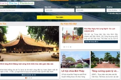 Giao diện Cổng thông tin Du lịch thông minh Bắc Ninh. (Nguồn: Vietnam+)