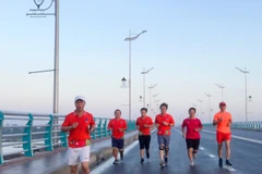 Mồ hôi tập luyện trên các cung đường. (Nguồn: Vietnam+)