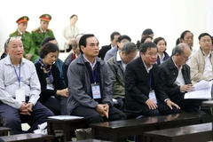 Các bị cáo tại phiên tòa. (Ảnh: Doãn Tấn/TTXVN)
