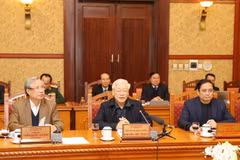 Tổng Bí thư, Chủ tịch nước Nguyễn Phú Trọng phát biểu chỉ đạo. (Ảnh: Trí Dũng/TTXVN)