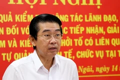 Ủy viên Trung ương Đảng, Phó Trưởng ban Thường trực Ban Nội chính Trung ương Võ Văn Dũng. (Ảnh: Sỹ Thắng/TTXVN)