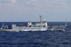 Tàu Hải giám Trung Quốc trong lần đi vào vùng biển tranh chấp với Nhật. (Nguồn: Telegraph)