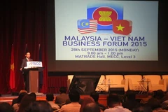 Đại sứ Việt Nam tại Malaysia Phạm Cao Phong phát biểu tại diễn đàn. (Ảnh: Kim Dung-Chí Giáp)