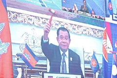 Thủ tướng Samdech Hun Sen Campuchia tiếp nhận vai trò Chủ tịch luân phiên ASEAN năm 2022. (Ảnh: Dương Giang/TTXVN)