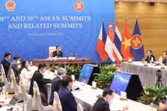 Thủ tướng Chính phủ Phạm Minh Chính tham dự Lễ bế mạc Hội nghị cấp cao ASEAN lần thứ 38, 39. (Ảnh: Dương Giang/TTXVN)