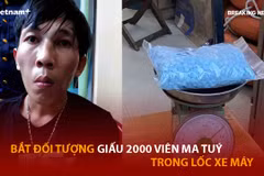 Bản tin 60s: Bắt đối tượng giấu 2000 viên ma tuý trong lốc xe máy 