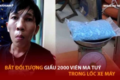 Bản tin 60s: Bắt đối tượng giấu 2000 viên ma tuý trong lốc xe máy 