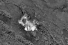 Không quân Nga không kích một trại huấn luyện của IS ở Tahtaya, tỉnh Idlib, Syria. (Nguồn: Reuters/TTXVN)