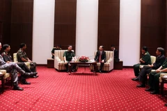 Quang cảnh buổi tiếp. (Ảnh: Xuân Khu/TTXVN)