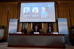 Hội đồng giải thưởng Nobel đã công bố giải Nobel Hóa học. (Nguồn: AFP)