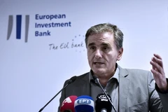 Bộ trưởng Tài chính Hy Lạp Euclid Tsakalotos. (Nguồn: AFP/TTXVN)