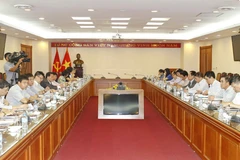 Quang cảnh buổi làm việc. (Ảnh: Văn Điệp/TTXVN)