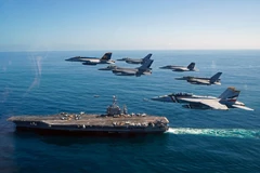Tàu sân bay hạt nhân USS George Washington. (Nguồn: Hải quân Mỹ)