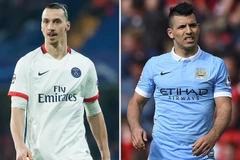 Zlatan Ibrahimovic và Aguero là hai ngôi sao lớn nhất trong trận đấu đêm nay. (Ảnh: REX)