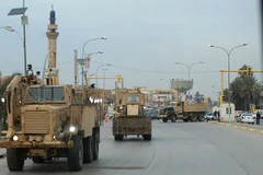 Lực lượng an ninh tuần tra tại thủ đô Baghdad. (Ảnh: Reuters)