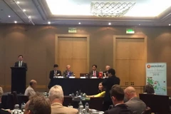 Bộ trưởng Vũ Huy Hoàng phát biểu khai mạc Diễn đàn. (Ảnh do Đại sứ quán Việt Nam tại New Zealand cung cấp.)