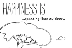 Hạnh phúc là dành thời gian hòa mình với thiên nhiên.