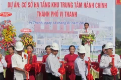 Khởi công xây dựng khu trung tâm hành chính thành phố Vị Thanh