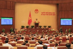 Kỳ họp thứ Mười một, Quốc hội khoá XIII (sáng 6/4/2016). (Ảnh: Phạm Kiên/TTXVN)