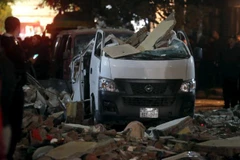 Hiện trường vụ nổ tại Cairo. (Ảnh: Reuters)