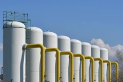 Một trạm bơm khí đốt ở thành phố Boyarka thuộc Kiev. (Nguồn: AFP)