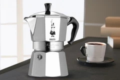 Bình pha càphê moka. (Ảnh: Spot e web)