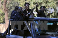 Cảnh sát Mali tuần tra tại thị trấn Bamako. (Nguồn: AFP/TTXVN)