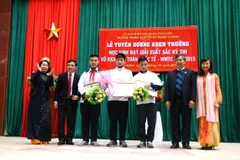 Quang cảnh buổi lễ. (Ảnh: Diệp Huy/Vietnam+)